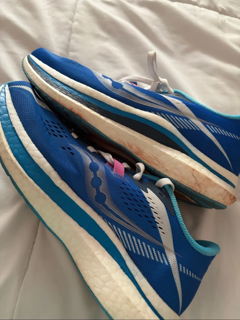 Saucony Blue White Running Shoes